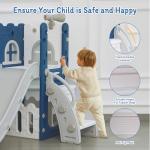 LulliSpace 6-in-1 Toddler Slide and Climber Set