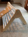 Montessori Pikler Triangle Climber with Slide & Rockwall