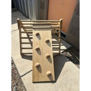 Montessori 5-Star Climber with Double-Sided Slide