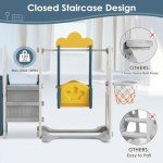 Toddler Slide with Basketball Hoop and Swing