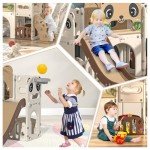 9-in-1 Toddler Slide and Climber Playset
