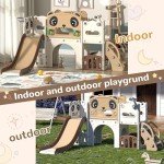 9-in-1 Toddler Slide and Climber Playset