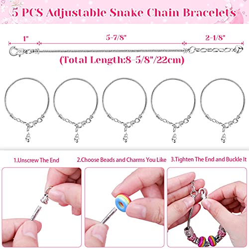 85-Piece DIY Charm Bracelet Making Kit
