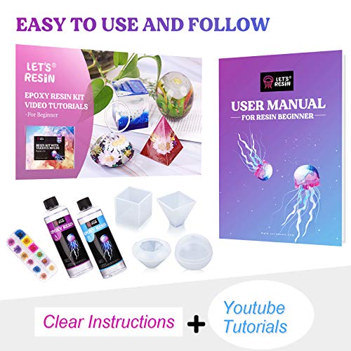 DIY Epoxy Resin Kit with Molds and Pigments