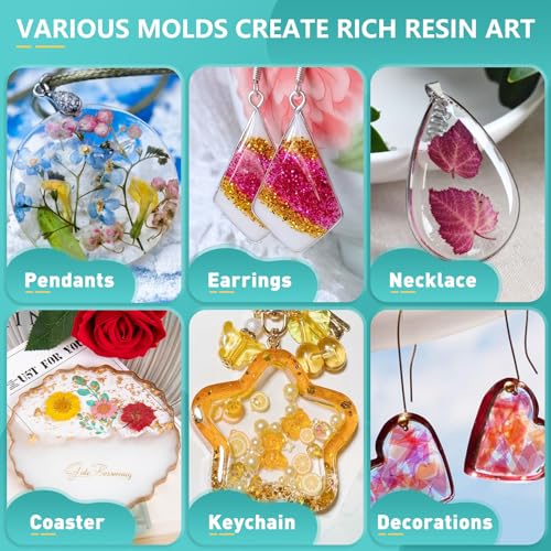 Epoxy Resin Kit with Silicone Molds for DIY