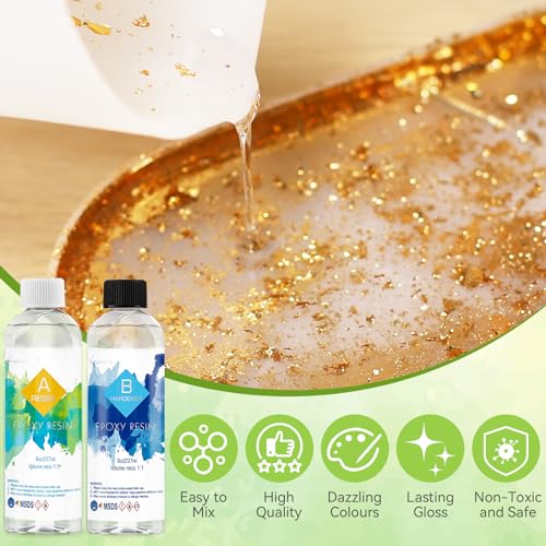 Beginner's Epoxy Resin Kit with Coaster Molds