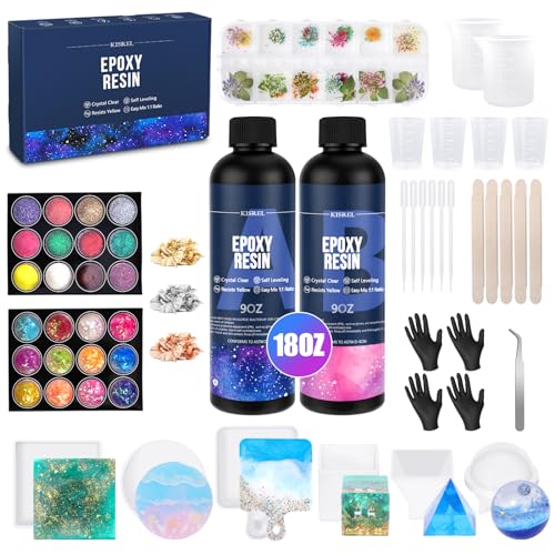 KISREL Complete Epoxy Resin Kit with Silicone Molds