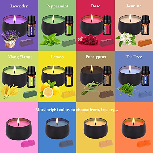 Easy Candle Making Kit with Soy Wax & Tools