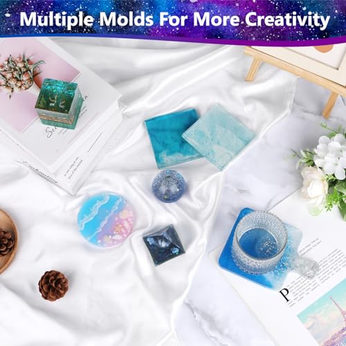 KISREL Complete Epoxy Resin Kit with Silicone Molds