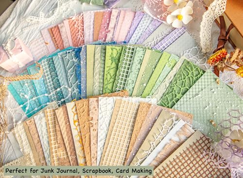 Assorted Scrapbook Paper and Mesh Fabric Set - 6 Pack