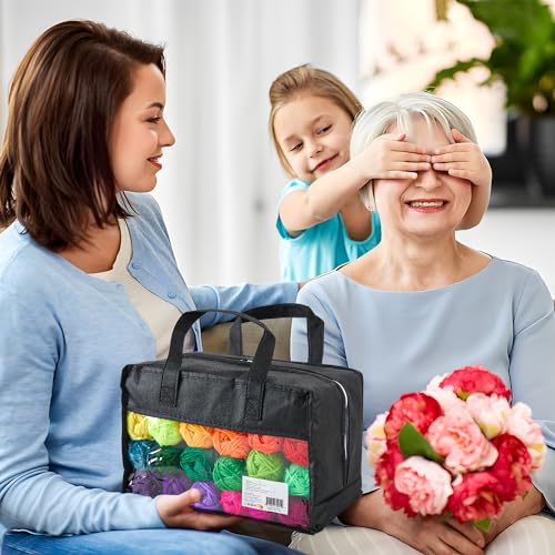 52 Acrylic Yarn Skeins Set with Crochet Kit