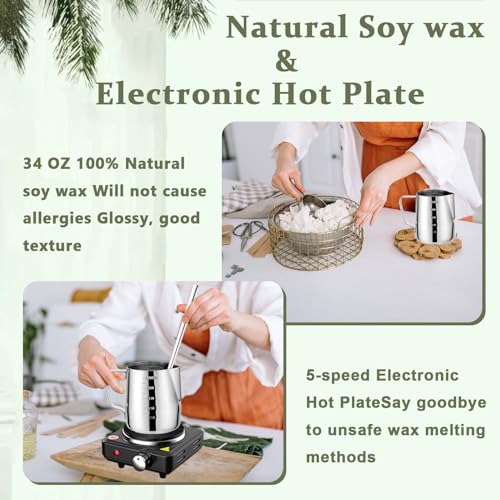 Complete Candle Making Kit with 8 Scents