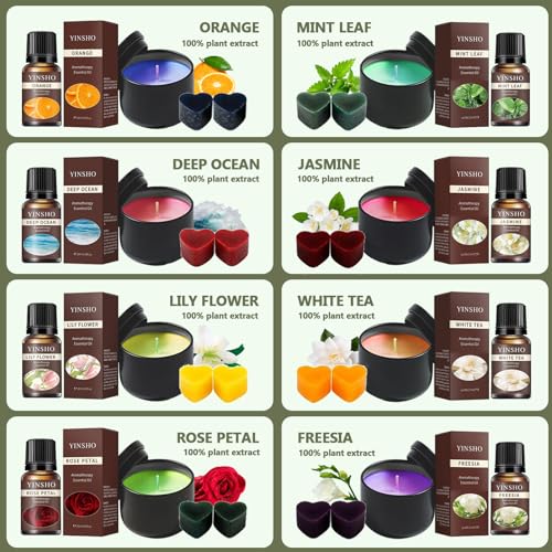 Complete Candle Making Kit with 8 Scents