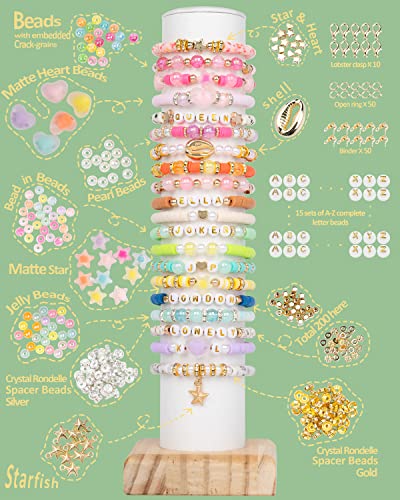 Friendship Bracelet Making Kit with Colorful Beads