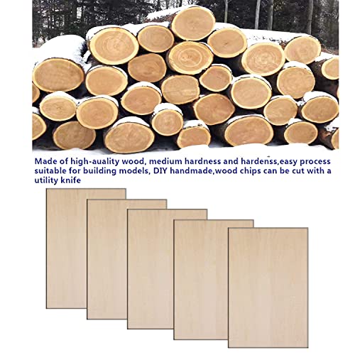 25Pcs Thin Basswood Sheets for DIY Crafts and Projects