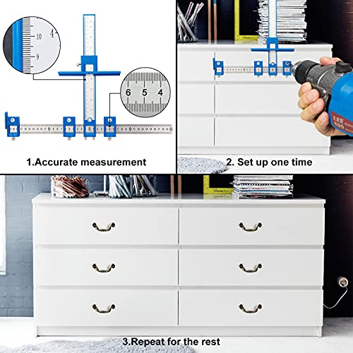 Cabinet Hardware Jig for Easy Door and Drawer Installation