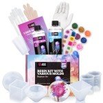 DIY Epoxy Resin Kit with Molds and Pigments