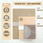 30Pcs Handmade Scrapbook Paper Craft Set, Variety