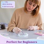 DIY Epoxy Resin Coaster Kit with Molds