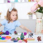 50-Color Polymer Clay Kit with Sculpting Tools