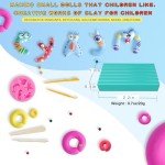 50-Color Polymer Clay Kit with Sculpting Tools