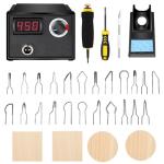 Pyrography Kit with Wood Burner Tool and Tips