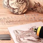 Pyrography Kit with Wood Burner Tool and Tips