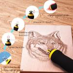 Pyrography Kit with Wood Burner Tool and Tips