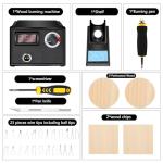 Pyrography Kit with Wood Burner Tool and Tips