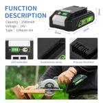 24V 3.5Ah Replacement Battery for Greenworks Tools