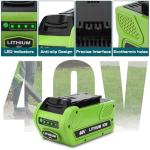 40V Lithium Battery Replacement for GreenWorks 2-Pack