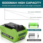 40V Lithium Battery Replacement for GreenWorks 2-Pack