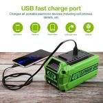 Energup 40V Battery and Charger for Greenworks Tools