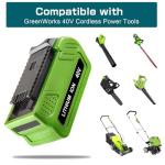 40V Lithium Battery Replacement for GreenWorks 2-Pack