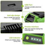 Energup 40V Battery and Charger for Greenworks Tools
