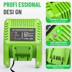 Greenworks 40V Battery and Charger Replacement Set