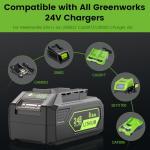 8.0Ah 24V Replacement Battery for Greenworks Mowers