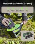 5.0Ah Replacement Battery for Greenworks 60V Tools
