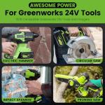 8.0Ah 24V Replacement Battery for Greenworks Mowers