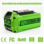 ANTRobut 40V Battery and Charger Replacement for Greenworks