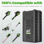 80V 3.5Ah Lithium Battery for Greenworks Tools