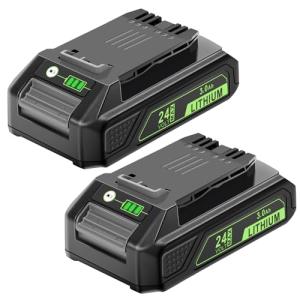24V Replacement Battery for Greenworks Tools - 2 Pack