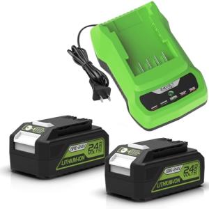 6.5Ah Greenworks 24V Battery and Charger Bundle