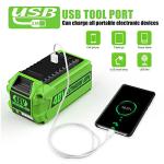 ANTRobut 40V Battery and Charger Replacement for Greenworks