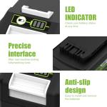 24V Greenworks Battery and Charger Replacement 6500mAh