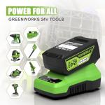 6.5Ah Greenworks 24V Battery and Charger Bundle