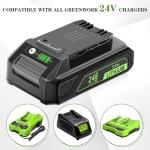 24V Lithium Battery Replacement for Greenworks Tools