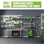 24V Greenworks Battery and Charger Replacement 6500mAh