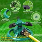 Adjustable 360° Garden Sprinkler for Large Yards