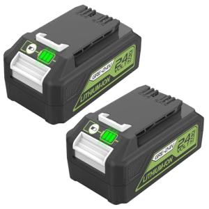 Greenworks 24V Replacement Batteries - 2 Pack, 6.5Ah